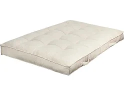 Palletkussen Van Ribfluweel - L120 X D80 Cm - Beige - Baila