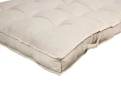 Palletkussen Van Ribfluweel - L120 X D80 Cm - Beige - Baila