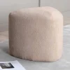 Peg Poef, Hocker O46Cm Teddystof Beige.