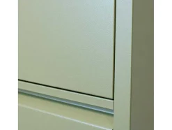 Pisa Schoenenkast Groen Metaal Met 4 Vakken.