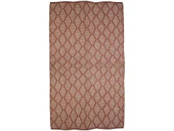 Plaid Oyace - Acryl En Wol - 130 X 170 Cm - Ivoor En Rood