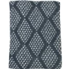 Plaid Oyace - Acryl En Wol - 130 X 170 Cm - Ivoor En Blauw