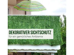 Privacyscherm Balkon N77 Ii Blad, 300X150Cm Licht Blad