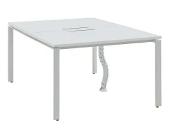 Professioneel Bureau Voor 2 Personen - Wit - L120 Cm - Downtown