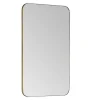 Rechthoekige Badkamerspiegel Met Gouden Contour - 50 X 80 Cm - Demetria