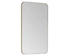 Rechthoekige Badkamerspiegel Met Gouden Contour - 50 X 80 Cm - Demetria