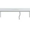 Rechthoekige Vergadertafel - 6 Personen - Wit - L240 Cm - Downtown