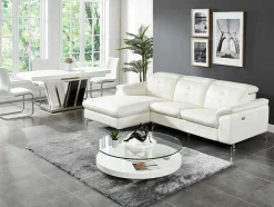 Relax Hoekbank Elektrisch Van Buffelleer Lismore - Wit - Hoek Links