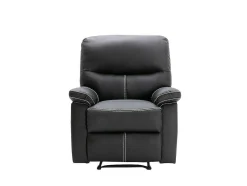 Relaxfauteuil Canby - Kunstleer - Zwart