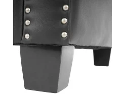 Relaxfauteuil Edinburgh Ronde Poten, Vierkante Voet, Zwart