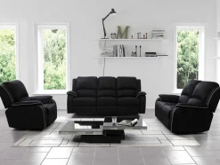 Relaxfauteuil Microvezel Hernani - Zwart