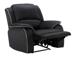 Relaxfauteuil Microvezel Hernani - Zwart