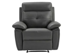 Relaxfauteuil Van Grijs Leer Vineta