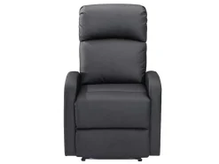 Relaxfauteuil Van Kunstleer Isao - Zwart