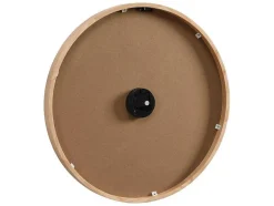 Rieten Wandklok - D60 Cm - Mdf En Hout - Naturel - Fietra