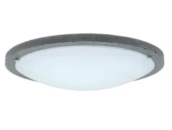 Rocky Plafondlamp, Cement, Chroom, 45X45X10 Cm, Epikasa
