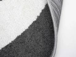 Rond Designtapijt Met Geometrische Motieven Alborg - D. 160 Cm - Grijs En Oker