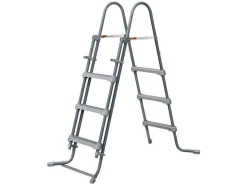 Rond Grijs Buizenzwembad Met Filterpomp Met Patroon - D427 X H107 Cm - Nisoka