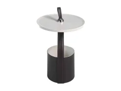 Ronde Chocoladebruine Kunstleren Hoektafel 2067 Angel Cerda