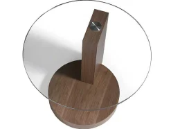 Ronde Notenhouten Hoektafel 2036 Angel Cerda