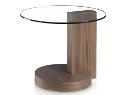 Ronde Notenhouten Hoektafel 2036 Angel Cerda