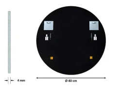 Ronde Sierlijke Wandspiegel Voor Woonkamer O60