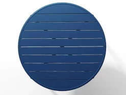 Ronde Tuintafel Mirmande - Metaal - D. 110 Cm - Donkerblauw
