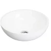 Ronde Wastafel Van Solid Surface - 40 Cm - Wit - Imja