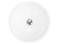 Ronde Wastafel Van Solid Surface - 40 Cm - Wit - Imja