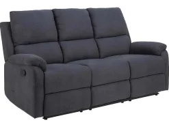 Sabel Bank 3 Persoons Relaxfauteuil Grijs.