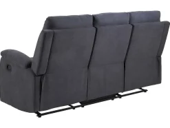 Sabel Bank 3 Persoons Relaxfauteuil Grijs.
