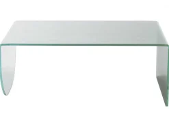 Salontafel Van Gehard Glas - Transparant En Groen - Kinami