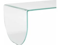 Salontafel Van Gehard Glas - Transparant En Groen - Kinami