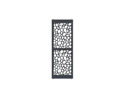 Scheidingswand Verzinkt Staal L88 X H245 Cm Antraciet - Verstelbare Hoogte - Tirodi