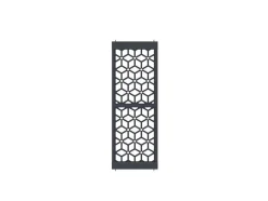 Scheidingswand Verzinkt Staal L88 X H245 Cm Antraciet - Verstelbare Hoogte - Lateri