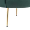 Schelpvormige Fauteuil Van Spargroen Velours Dandelion - Van Pascal Morabito