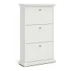Schoenenkast Wit Venetie Met 3 Kleppen.