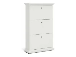 Schoenenkast Wit Venetie Met 3 Kleppen.