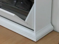 Schoenenkast Wit Venetie Met 3 Kleppen.