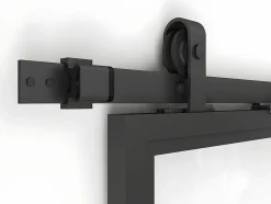 Schuifdeur Sinca - H205 X B83 Cm - Gehard Glas En Aluminium