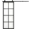 Schuifdeur Wilden - H205 X L83 Cm - Aluminium En Gehard Glas