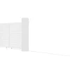 Schuifpoort Aluminium L374 X H180 Cm Wit - Nazario