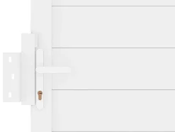 Schuifpoort Aluminium L374 X H180 Cm Wit - Nazario