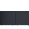Schuifpoort Van Antraciet Opengewerkt Aluminium - L416 X 180 Cm - Nazario