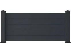 Schutting L189 X H78 Cm In Antraciet Aluminium - Otavio