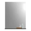 Scout Spiegel Bad 60Cm 1 Plank Hoog Glans Wit,Rookkleurig.