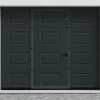 Sectionale Garagedeur Met Somfy Motor Met Centrale Loopdeur Antraciet - Caopas
