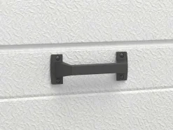 Sectionale Garagedeur Met Glad Effect En Centrale Loopdeur In Antraciet Met Motor - Lavega