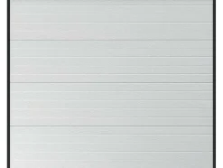 Sectionale Garagedeur Met Wit Groefeffect En Somfy Motor - Noria
