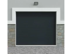 Sectionale Garagedeur Met Groefeffect Antraciet - Noria
